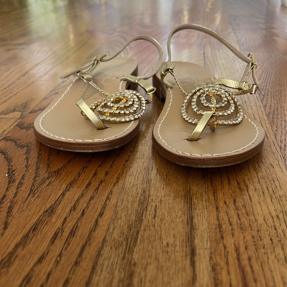 Vero cuoio sandals with diamond crystals size 7 EUC - Picture 3 of 5